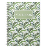 Carnet éventail fougère de design fait main - Vert (Devant)
