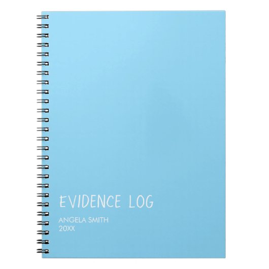 Carnet Evidence Log Notebook – Funny Dark Humor Journal, (Devant)
