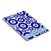 Carnet Evil Eye, Greek Eye, Turkish Eye, Mati, Your Name (Côté Droit)