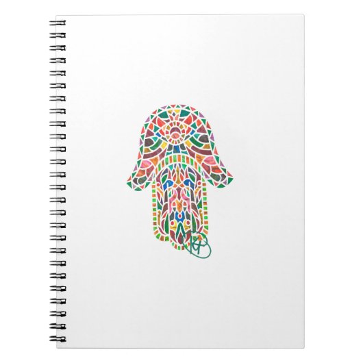 Carnet Evil Eye Hamsa Mosaic Art (Devant)