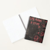 Carnet Evil Plans & Stuff Gothic (Intérieur)