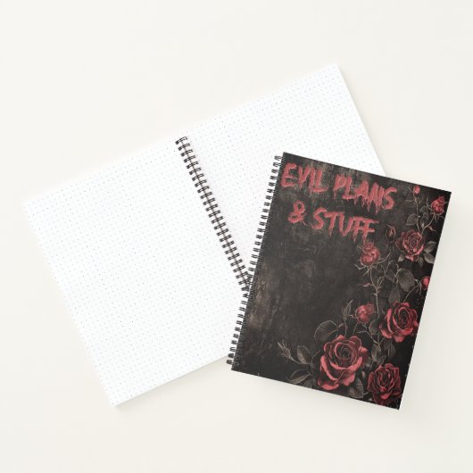 Carnet Evil Plans & Stuff Gothic (Intérieur)