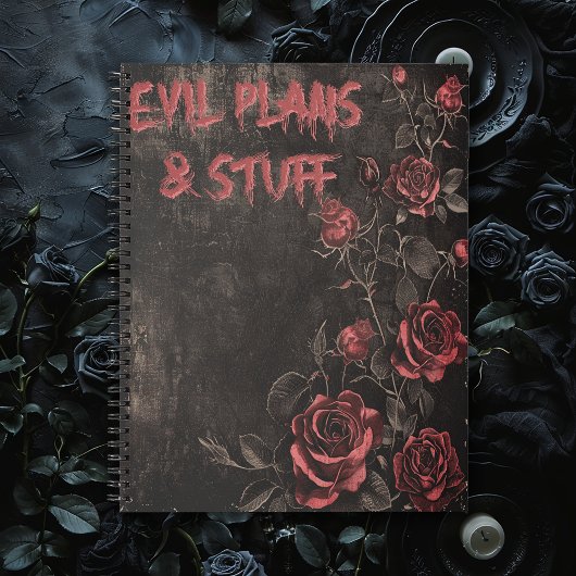 Carnet Evil Plans & Stuff Gothic