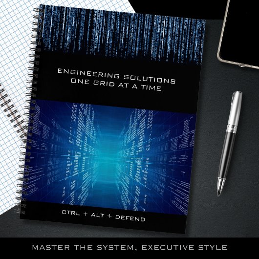 Carnet Executive Technical Cyber Graph Paper Notebook