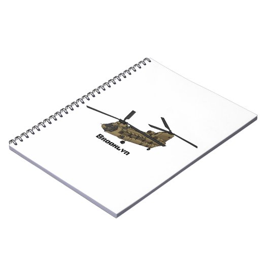 Carnet Exemple d'hélicoptère militaire Chinook (Côté gauche)
