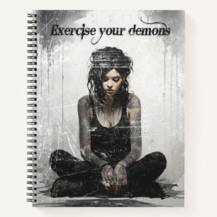 Carnet Exercez votre tatouage démons fille