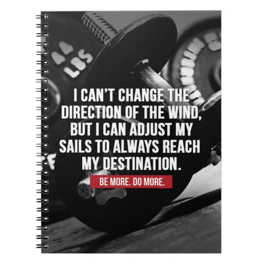 Carnet Exercice de musculation Mots Motivationnels (Devant)