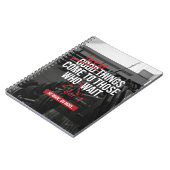 Carnet Exercice de musculation Mots Motivationnels (Côté gauche)