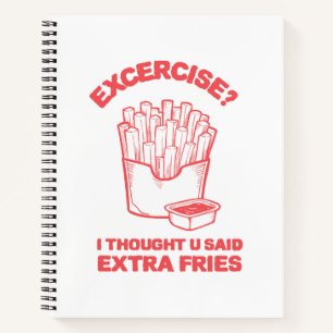 Carnet Exercice Je pensais que tu avais dit des frites su