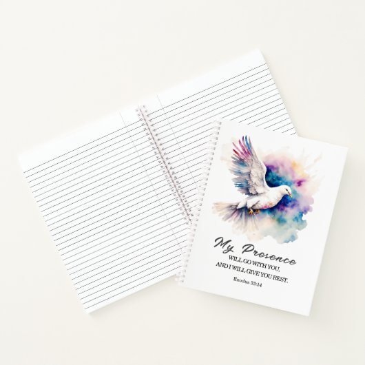 Carnet Exode 33:14 Ma présence ira avec vous la Bible (Intérieur)