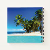 Carnet Exotic beach throw pillow (Dos)