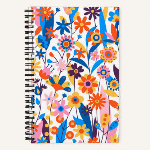 Carnet Exotique multicolore Floral Arrière - plan-32939