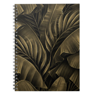 Carnet Exotique tropicale : Grunge Golden Nature