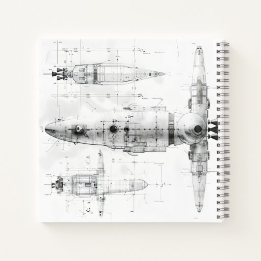 Carnet Expédition de l'espace de plan d'esquisse (Dos)