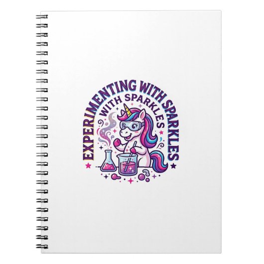 Carnet Expérience de licorne avec publicité coupée d'étin (Devant)