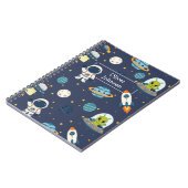 Carnet Explorateur spatial de fusée extraterrestre astron (Côté gauche)