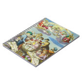 Carnet Explorateurs vintage avec carte du globe antique,  (Côté gauche)