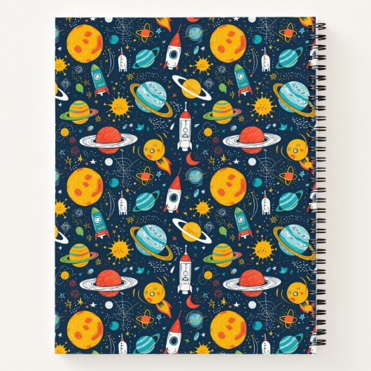 Carnet Exploration spatiale et planètes rentrée scolaire (Dos)