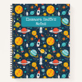 Carnet Exploration spatiale et planètes rentrée scolaire (Devant)