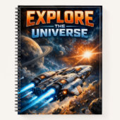 Carnet Explore the Universe – Sci-Fi Spaceship (Devant)