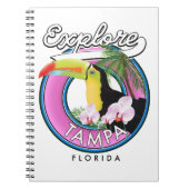 Carnet Explorer le logo rétro de Tampa Floride (Devant)