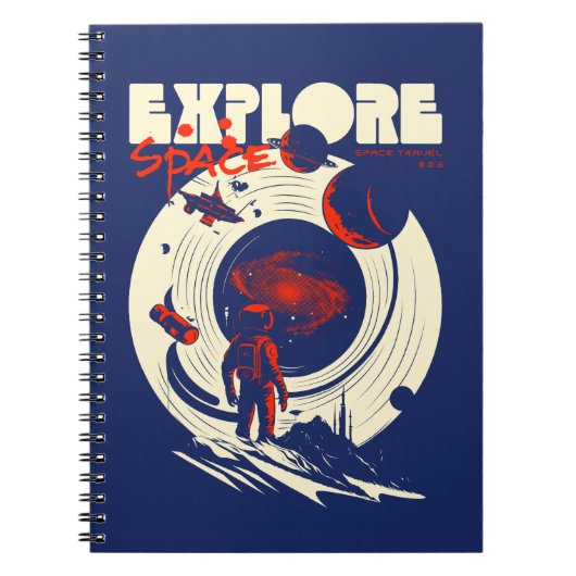 Carnet Explorer l'espace - Astronaute cosmique (Devant)