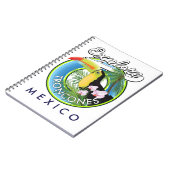 Carnet Explorez le logo rétro de Troncones Mexique (Côté gauche)