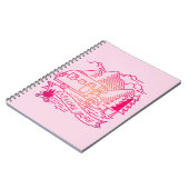 Carnet Explorez Plus Camper Rose Van Mountain Nature Love (Côté gauche)