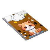 Carnet Explosion de Chat Orange Mignon – Bande Des (Côté Droit)