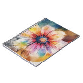 Carnet Explosion Florale de Couleurs (Côté gauche)