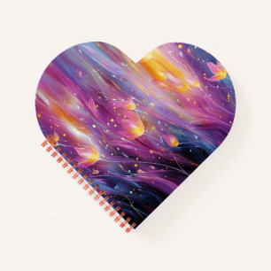 Carnet Explosion florale lumineuse abstraite