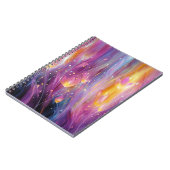 Carnet Explosion florale lumineuse abstraite (Côté gauche)