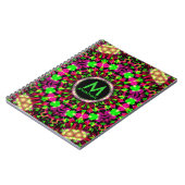 Carnet Explosion Psychedelique Monogramme (Côté gauche)