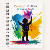 Carnet Expression artistique Jeune enfant peignant sur un (Devant)