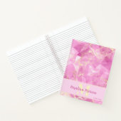 Carnet Exquis Rose Quartz et Or Monogramme Design (Intérieur)