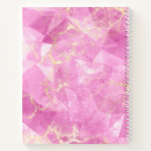 Carnet Exquis Rose Quartz et Or Monogramme Design (Dos)