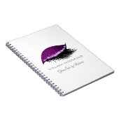 Carnet Extension Lashes Parties scintillant de maquillage (Côté Droit)