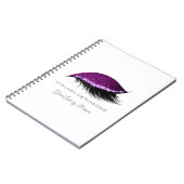 Carnet Extension Lashes Parties scintillant de maquillage (Côté gauche)