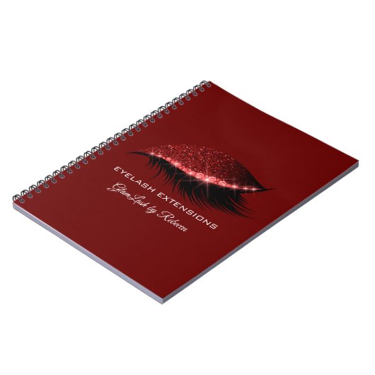 Carnet Extension Lashes Silver Red Eyes Parties scintilla (Côté gauche)