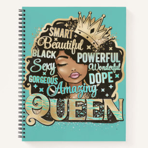 Carnet Extraordinaire Reine Melanin Femme Sista Bling Dri