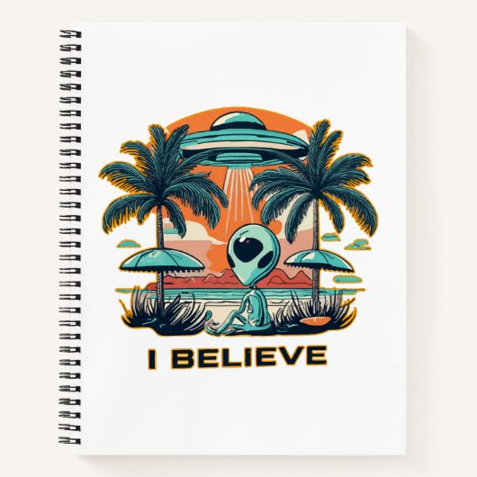 Carnet extraterrestre avec OVNI JE CROIS (Devant)