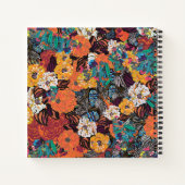 Carnet Extravagance florale colorée (Dos)