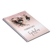 Carnet EyeLashes Glam Champagne Parties scintillant Carne (Côté Droit)