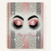 Carnet Eyelashes Parties scintillant rose Glam (Devant)