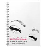 Carnet Eyelashes sourcils sourds Maquillage permanent Art (Devant)