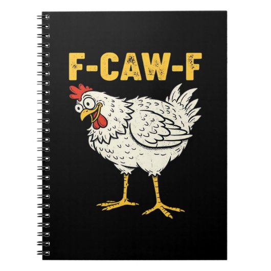 Carnet F-Caw-F Chicken Classic Retro Cool (Devant)