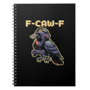 Carnet F-Caw-F Corbeau de jeu avec casque - Flux Edgy
