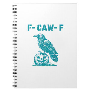 Carnet F-Caw-F Corbeau drôle gothique Corbeau Rétro Class