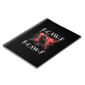 Carnet F-Caw-F Corbeau Oiseau Corbeau Gothique Mème (Côté gauche)
