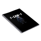 Carnet F Caw F Corbeau Style Créatif Drôle (Côté Droit)